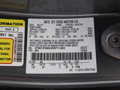 Used 2024 Ford Bronco Sport Big Bend w/ Convenience Package AWD/4WD image 52