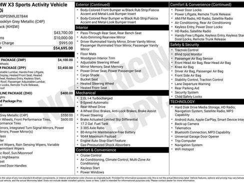 Used 2022 BMW X3 sDrive30i w/ M Sport Package RWD image 8
