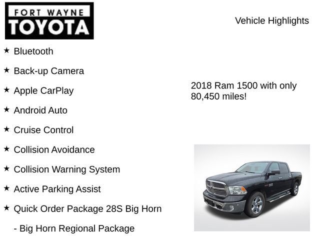 Used 2018 RAM 1500 Big Horn AWD/4WD image 8