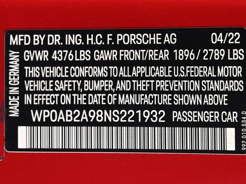 Certified 2022 Porsche 911 GT3 RS image 29