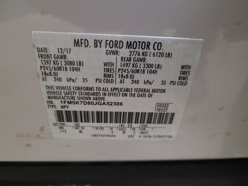 Used 2018 Ford Explorer XLT w/ Equipment Group 202A FWD image 33