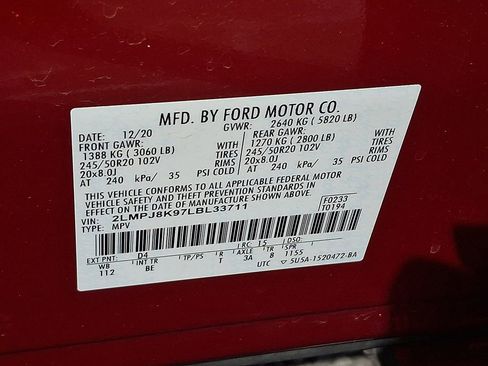 Certified 2020 Lincoln Nautilus Reserve w/ Equipment Group 201A image 26