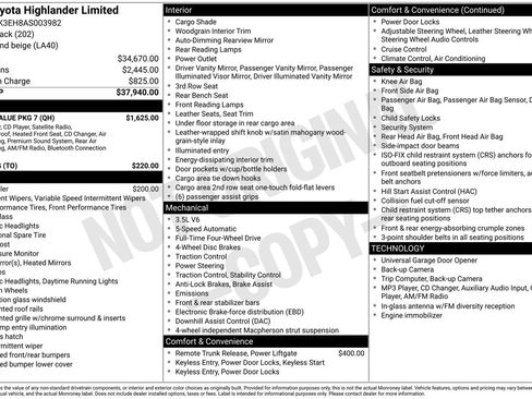 Used 2010 Toyota Highlander Limited w/ Extra Value Pkg 7 AWD/4WD image 1