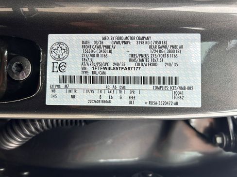 Used 2026 Ford F150 Tremor w/ Equipment Group 402B MID AWD/4WD image 37