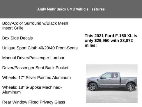 Used 2021 Ford F150 XL w/ Equipment Group 101A High AWD/4WD image 14