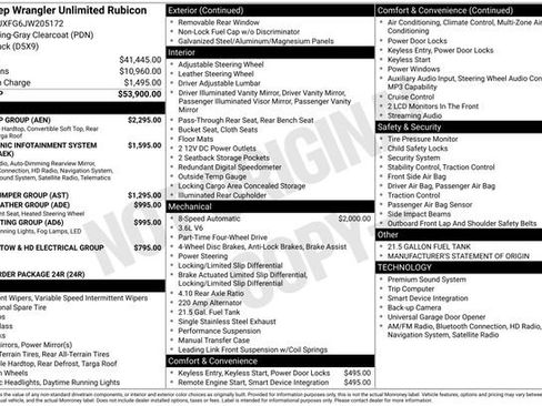 Used 2018 Jeep Wrangler Unlimited Rubicon w/ Dual Top Group image 33