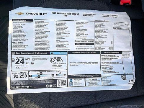 New 2026 Chevrolet Silverado 1500 LT image 13