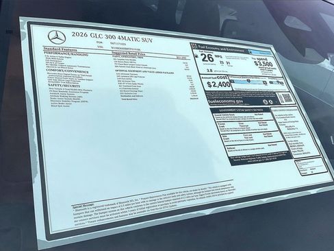 New 2026 Mercedes-Benz GLC 300 4MATIC image 12