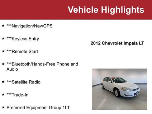 Used 2012 Chevrolet Impala LT image 2