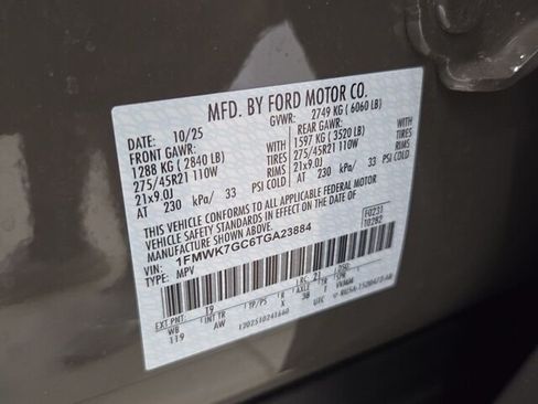 New 2026 Ford Explorer ST w/ Sun And Sound Package RWD image 7