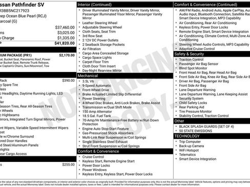 Used 2022 Nissan Pathfinder SV w/ SV Premium Package image 6