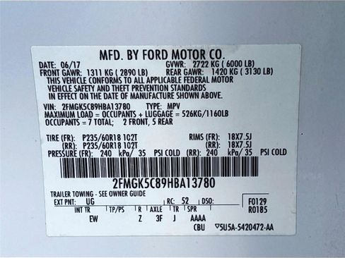 Used 2017 Ford Flex SEL FWD image 36
