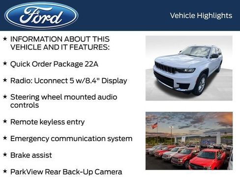 Used 2022 Jeep Grand Cherokee L Laredo w/ Luxury Tech Group I AWD/4WD image 5
