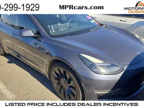 Used 2022 Tesla Model 3 Performance AWD/4WD image 1