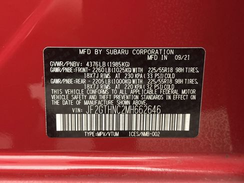 Used 2021 Subaru Crosstrek 2.5i Limited w/ Moonroof Package 2 AWD/4WD image 11