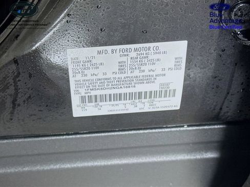 Certified 2022 Ford Explorer XLT w/ Equipment Group 202A image 34