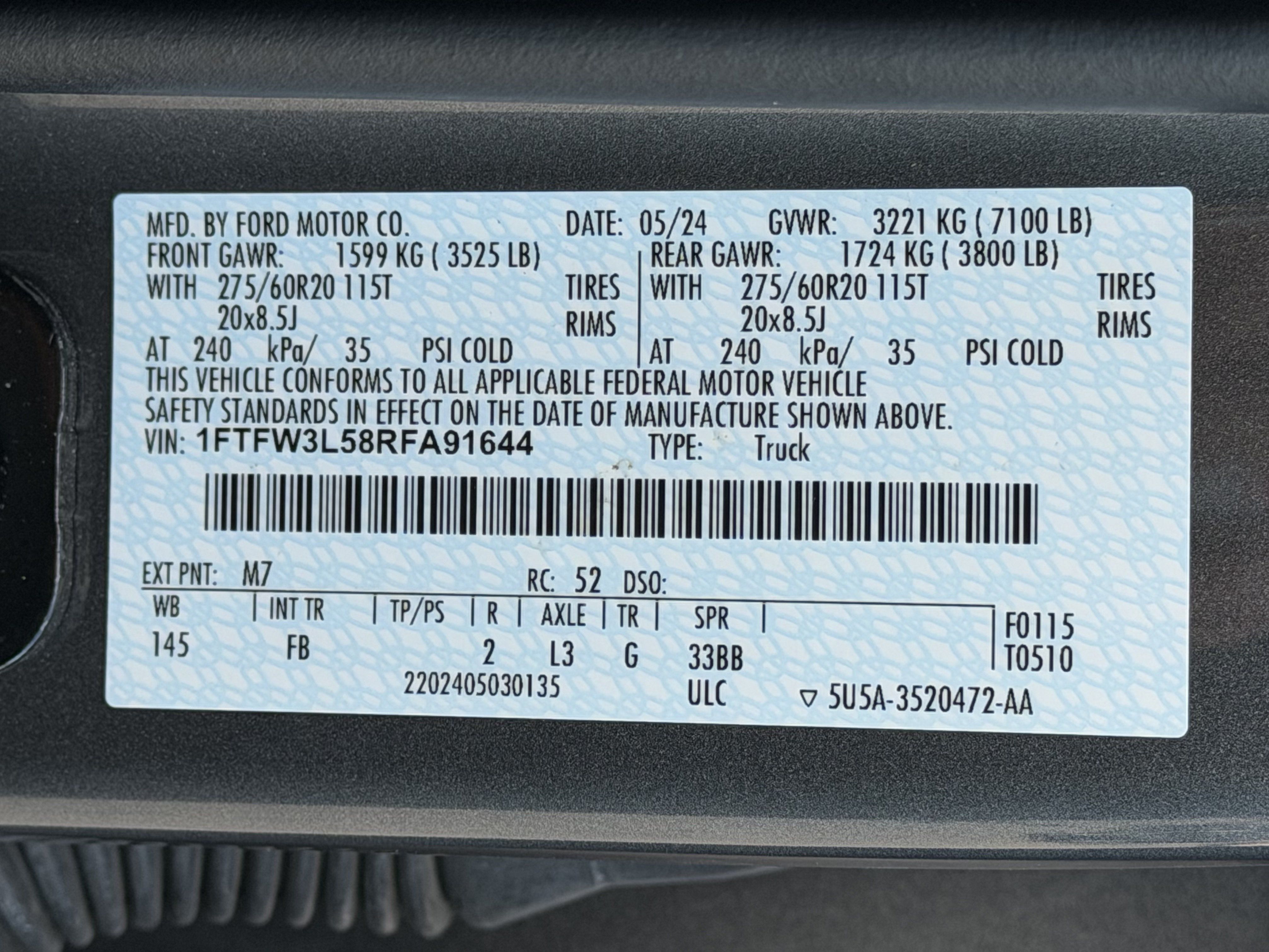Used 2024 Ford F150 XLT w/ Equipment Group 302A MID AWD/4WD image 13