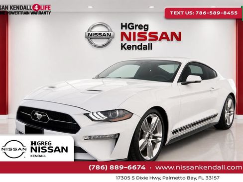 Used 2021 Ford Mustang Premium w/ Pony Package RWD image 1