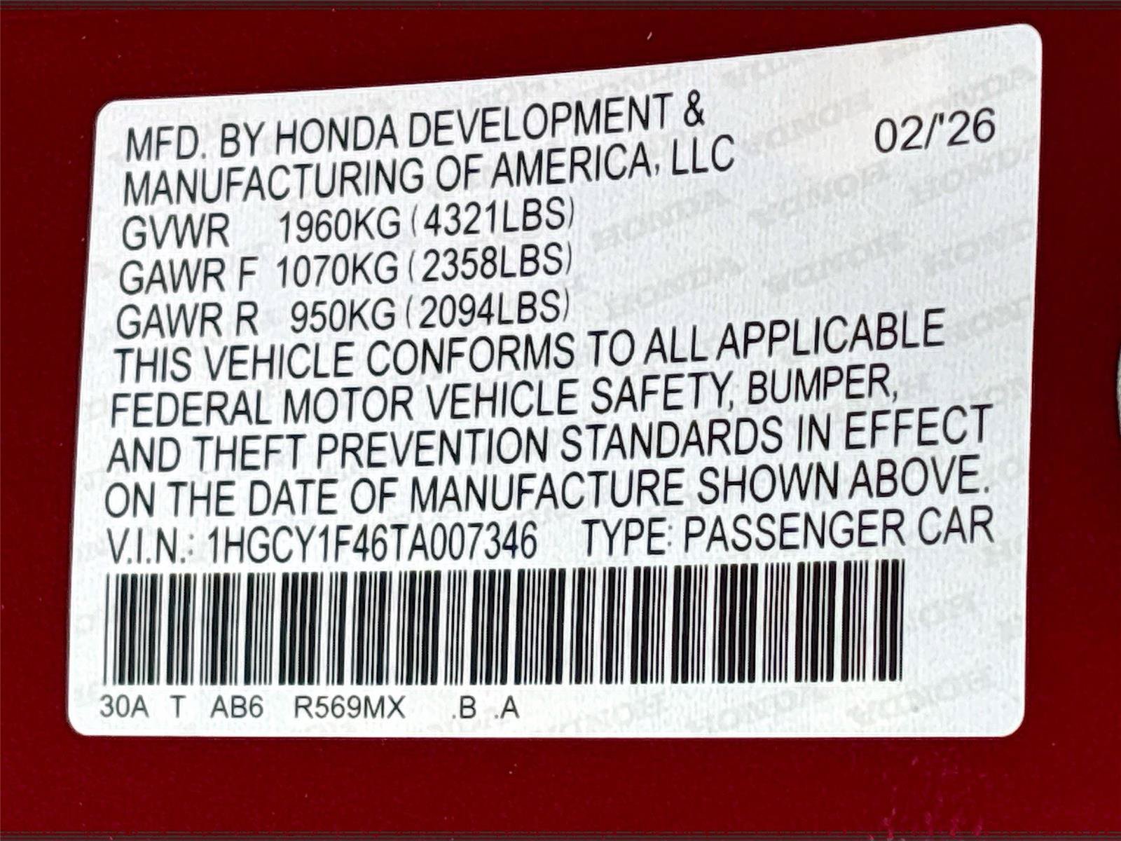 Used 2026 Honda Accord SE image 36