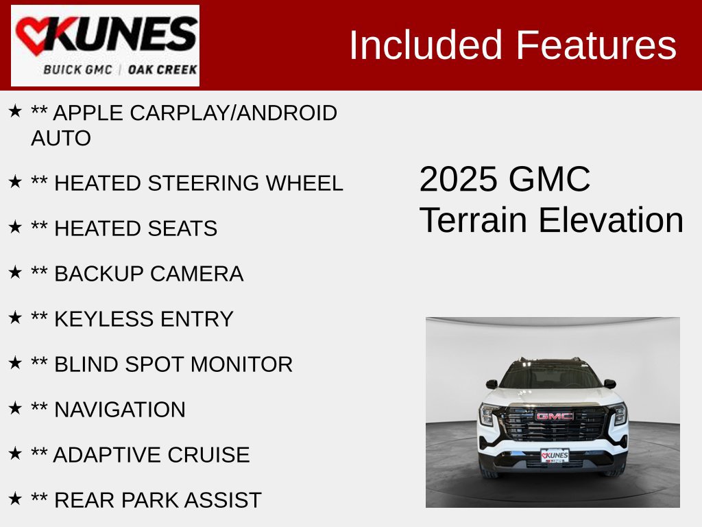 Used 2025 GMC Terrain Elevation w/ Black Edition AWD/4WD image 2