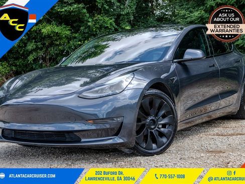 Used 2021 Tesla Model 3 Long Range AWD/4WD image 1