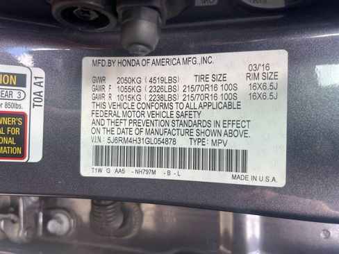 Used 2016 Honda CR-V LX image 16