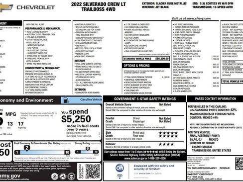 Used 2022 Chevrolet Silverado 1500 LT Trail Boss w/ LT Trail Boss Premium Package image 16