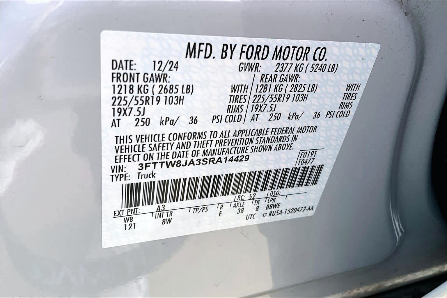 Used 2025 Ford Maverick XLT w/ Black Appearance Package AWD/4WD image 34