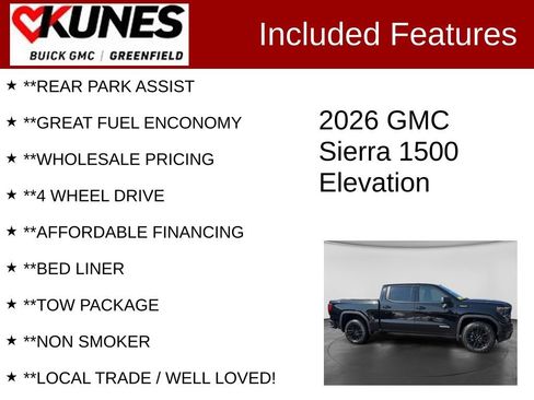 Used 2026 GMC Sierra 1500 Elevation AWD/4WD image 3