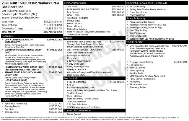Used 2020 RAM 1500 Warlock AWD/4WD image 5