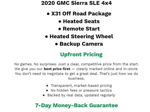 Used 2020 GMC Sierra 1500 SLE w/ SLE Value Package AWD/4WD image 2