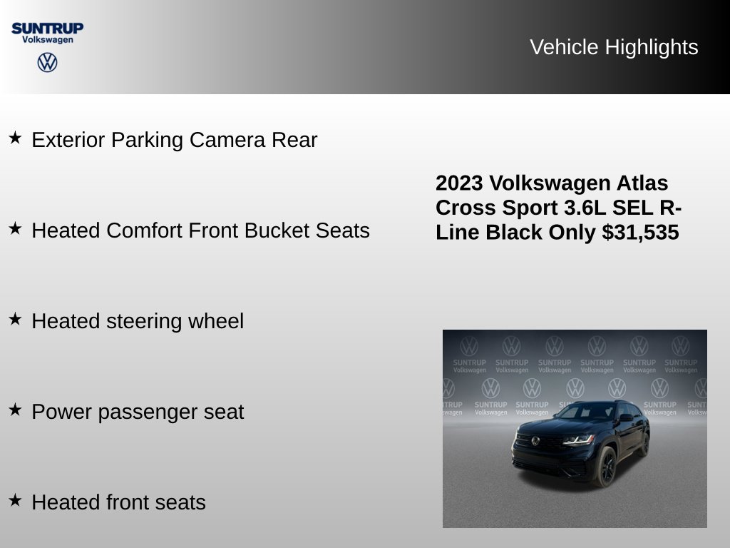 Used 2023 Volkswagen Atlas Cross Sport SEL R-Line AWD/4WD image 16