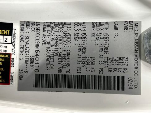 Used 2024 Nissan Frontier S w/ S Utility Package image 28