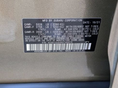 Used 2022 Subaru Outback Wilderness w/ Wilderness Package AWD/4WD image 34