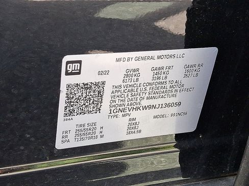 Used 2022 Chevrolet Traverse LT w/ LT Premium Package AWD/4WD image 18