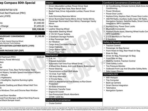 Used 2021 Jeep Compass 80th Special Edition image 8