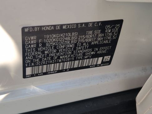 New 2026 Honda HR-V LX image 37