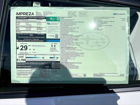 New 2026 Subaru Impreza 2.0i Sport AWD/4WD image 19