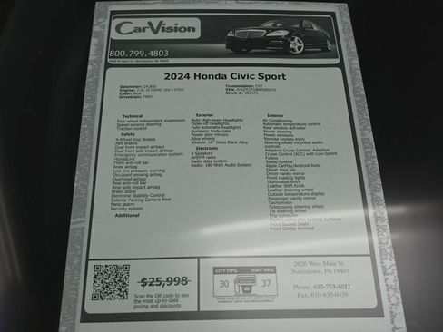 Used 2024 Honda Civic Sport image 32
