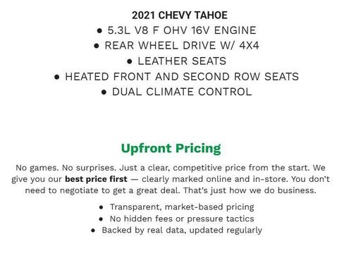 Used 2021 Chevrolet Tahoe Premier AWD/4WD image 2