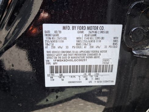 Used 2020 Ford Explorer XLT w/ Equipment Group 202A AWD/4WD image 34