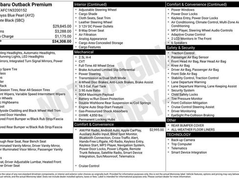 Used 2022 Subaru Outback Premium image 8