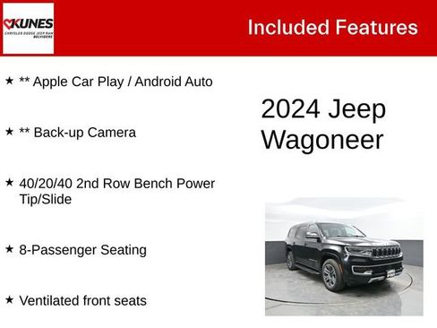 Used 2024 Jeep Wagoneer Series II w/ Flexible Seating Group AWD/4WD image 3