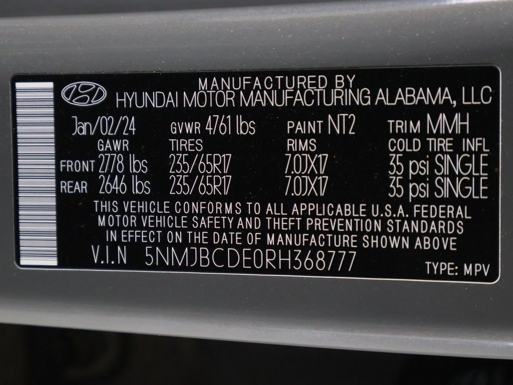 Certified 2024 Hyundai Tucson SEL AWD/4WD image 44