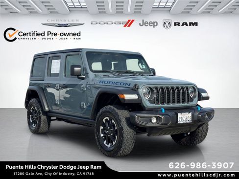 Certified 2025 Jeep Wrangler Unlimited Rubicon 4xe w/ Convenience Group AWD/4WD image 1