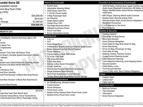 Used 2024 Hyundai Kona SE image 7