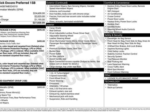 Used 2021 Buick Encore Preferred w/ Safety Package II FWD image 4