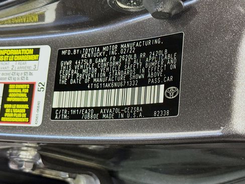 Used 2022 Toyota Camry SE FWD image 39