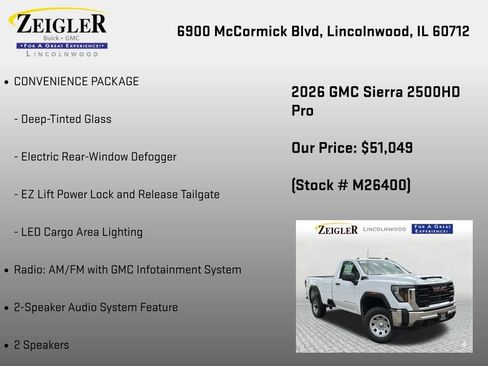 New 2026 GMC Sierra 2500 Pro w/ Convenience Package AWD/4WD image 6