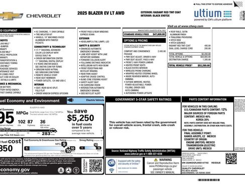 Used 2025 Chevrolet Blazer EV LT image 4